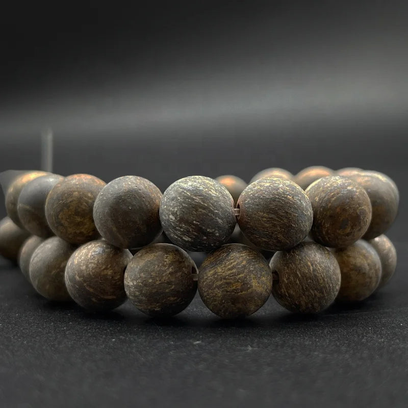 Natural Matte Bronzite Gemstone Loose Beads for Jewelry Making DIY Handmade Crafts 4mm 6mm 8mm 10mm 12mm 14mm