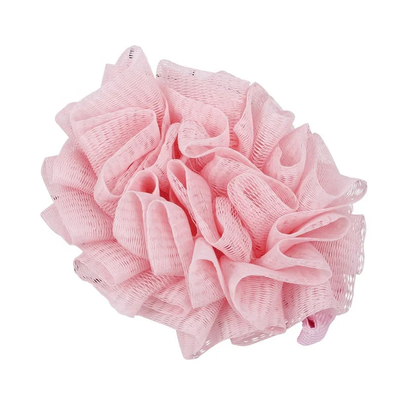 Eco-friendly Exfoliating Loofah Sponge Pads for Body Use Pink Color
