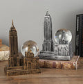 New Creative Eiffel Tower Crystal Ball Model Decoration Retro European Luminous Crystal Ball