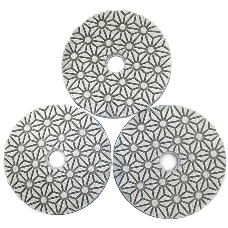 High-Hardness Diamond Tools Marble Stone 3\" 4\" Resin-Bonded Polishing Pads Grinding Disc Kits OEM OBM Customization Support