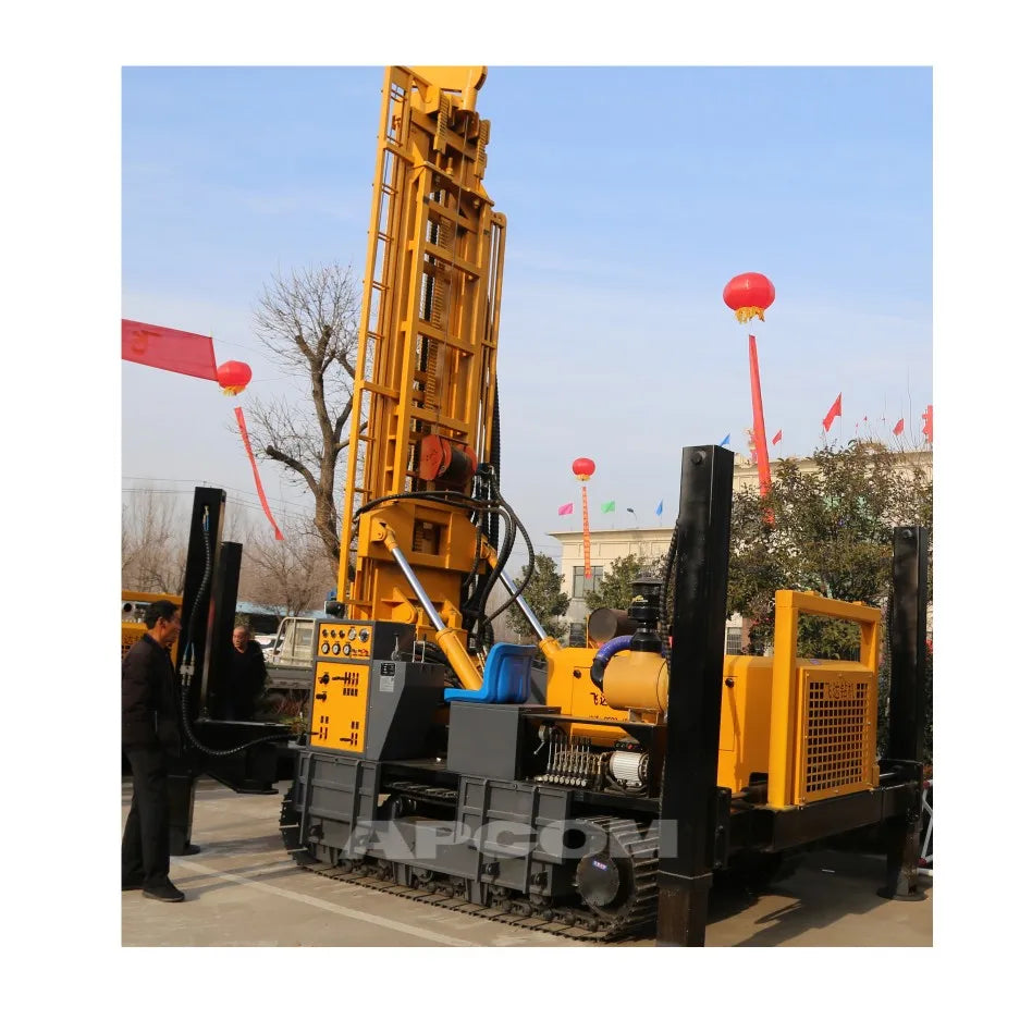 300m Bore Hole Water Well Drill Rig DTH 400 500 600 Meter m APCOM ZG300 Hammer Kit Bit Pipe Water Well Drilling Rig Machinery