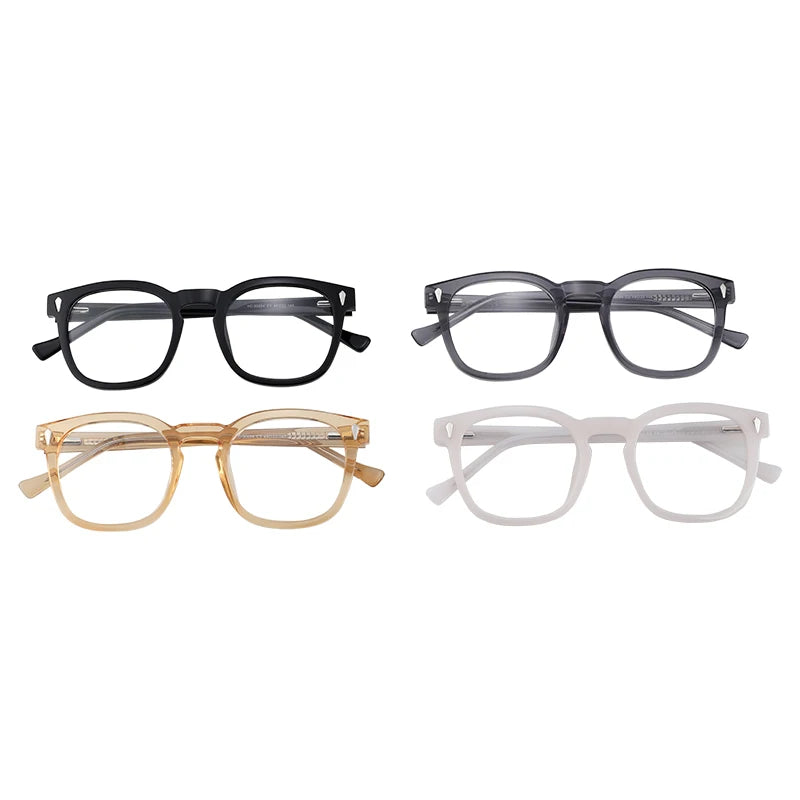 Wholesale Eyeglasses Frames Optical Custom Logo Luxury Vintage Anti- Blue Acetate Optical Glasses Frame