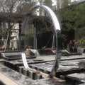 High Tech Stainless Steel Sculpture Lighting Metal Mist Arch Iron Metal Crafts for Landscape Decoration