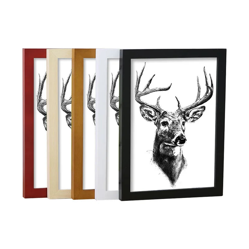 A4 Custom Poster or Picture Frame Wall Creative Mdf Wood Frame for Home Decor