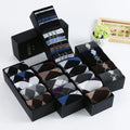 Xianghui Thick Warm Crew Type Gift Box Checkered Patterns Dark Color Wholesale Men Business Dress Socks