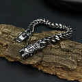 MECYLIFE Men's Cuban Link Chain Bracelet Hip Hop Retro Bracelet Personalized Stainless Steel Anchor Bracelet