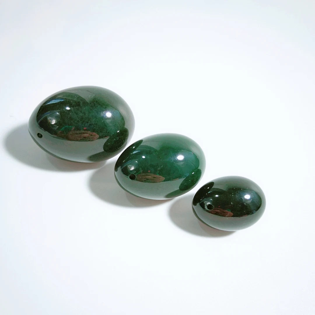 HY Nephrite Jade Yoni Kegel Exercise Natural Polished Yoni Eggs for Sale