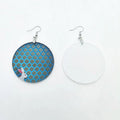 Qualisub Creative 2'' Teardrop Acrylic Handmade Sublimation Earrings Blanks with Single Sided Printing