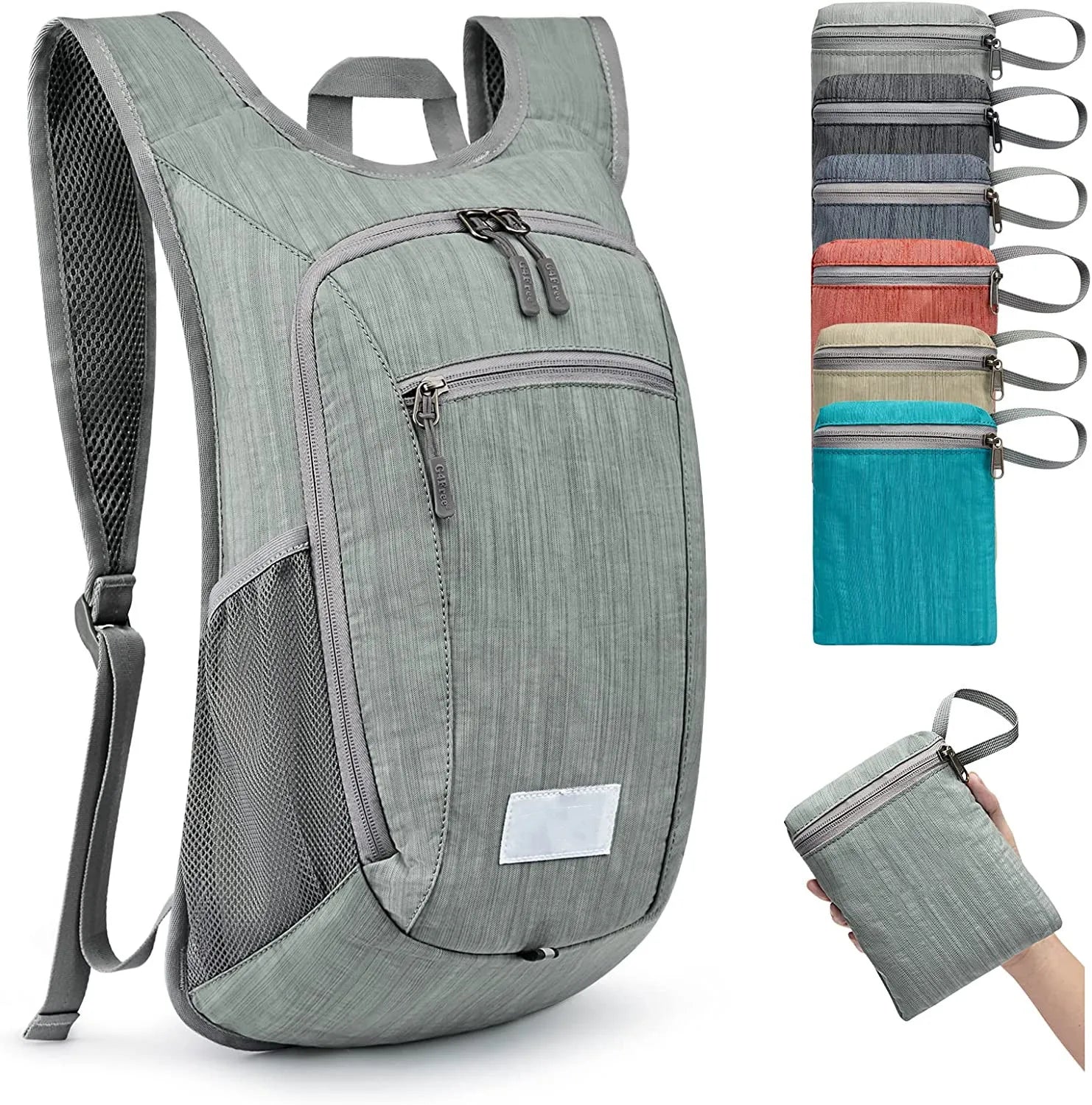 Woqi Thickened Water-resistant Nylon Material High-quality SBS Metal Zipper Lightweight Hiking Backpack