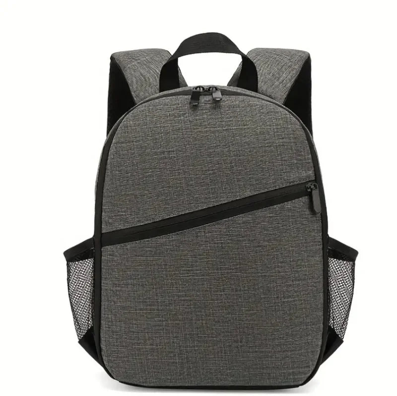 Nylon Small DSLR Camera Backpack with PE Liner Waterproof Zipper Closure for Photography