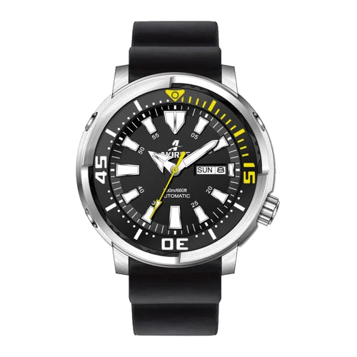 Custom Logo 20ATM Waterproof Diver Mechanical Man Calendar Wristwatches Automatic Watch