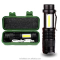 Wholesales Tactical Rechargeable Zoom Torch Light Emergency XPE COB Small Aluminum Flashlight for Camping Indoor