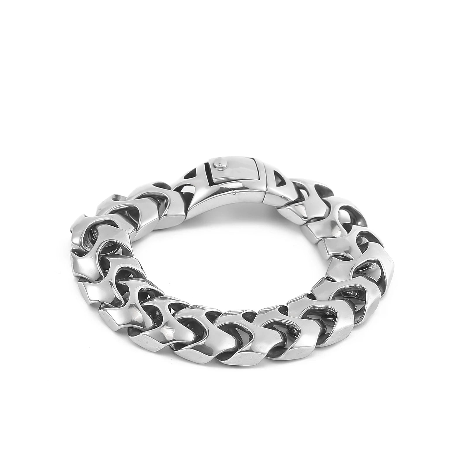 Norse Viking Jewelry Stainless Steel Chain Mens Dragon Bracelet