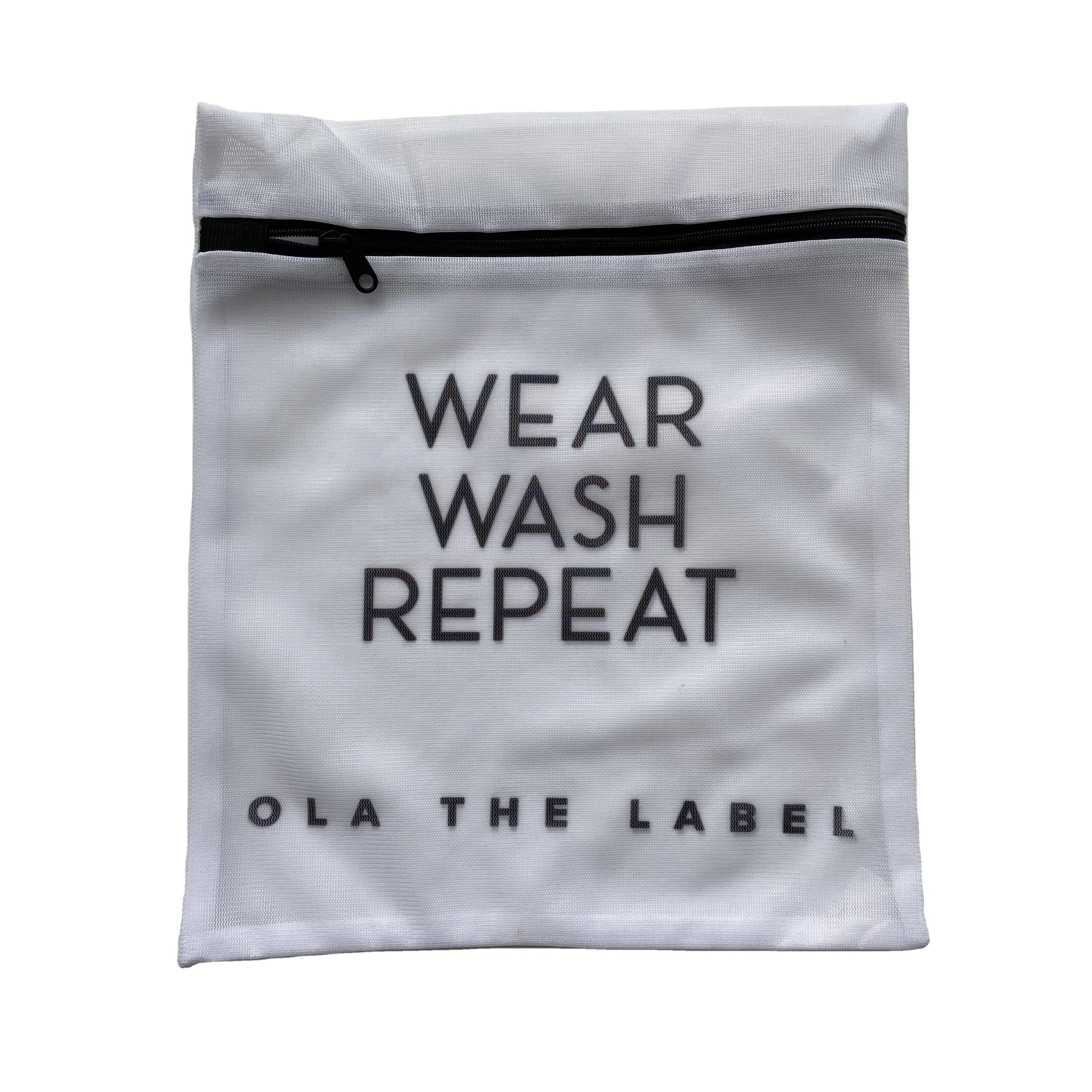 Environment Friendly Foldable Polyester Mesh Reusable Mesh Laundry Bag Lingerie Bag