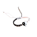 AA0165995 Love-shaped Pendant Braided Bracelet for Women Men Black White Taichi Woven Couple Bracelets Jewelry Gifts