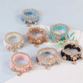 2025 New Arrival Boho Four Leaf Pendant Jewelry Crystal Beads Multi Layered Bracelet  for Girls Gift
