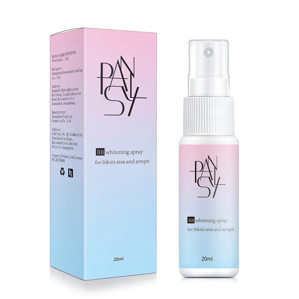 Natural BB Body Whitening Spray Moisturizing and Brightening for Bikini Area