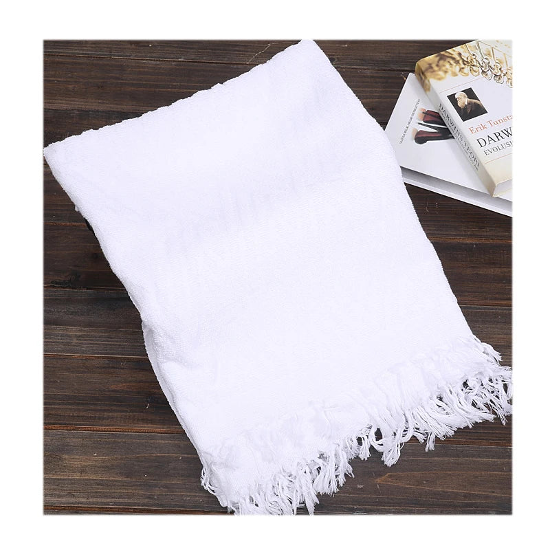 China Microfiber Ihram Hajj Fabric Muslim Worship Towel Ihram Ahram Ehram Towel Soft Men Hajj Haji Towel