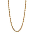 5MM Stainless Steel / Gold Plated / Black Twist Rope Chain Necklaces for Women Men Fashion Hip Hop Jewelry