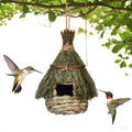 New Arrival Bird Nest - Enchanting Decorative Hummingbird House Creative Hanging Grass Woven Nest Decorative Birdhouse
