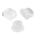 Magnetic Clear Acrylic Door Stopper Self-Adhesive Rubber Knob Hidden Wall Buffer Floor Protection for Kitchen Bathroom Doors
