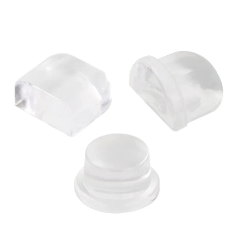Magnetic Clear Acrylic Door Stopper Self-Adhesive Rubber Knob Hidden Wall Buffer Floor Protection for Kitchen Bathroom Doors