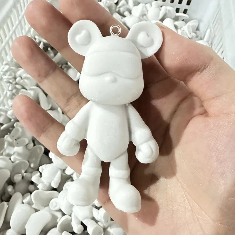 Hot Mini DIY Small Ornaments Handmade Creative Goods Fluid Deer Fluid Wholesale Cool Bear Keychain Jewelry