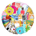 50pcs New VSCO Girls Vinyl Stickers Fashion Decals Removable Computer Sticker Printable Vinyl Sticker Paper