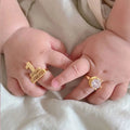 QIUHAN Children Baby Anniversary Name Ring OEM Stainless Steel Cute Dropshipping Rings for Kids