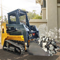 Free Shipping Skid Steer Loader 0.8T and Attachments Front End Loader Mini Skid Steer Loader Cab Small Skid Steer