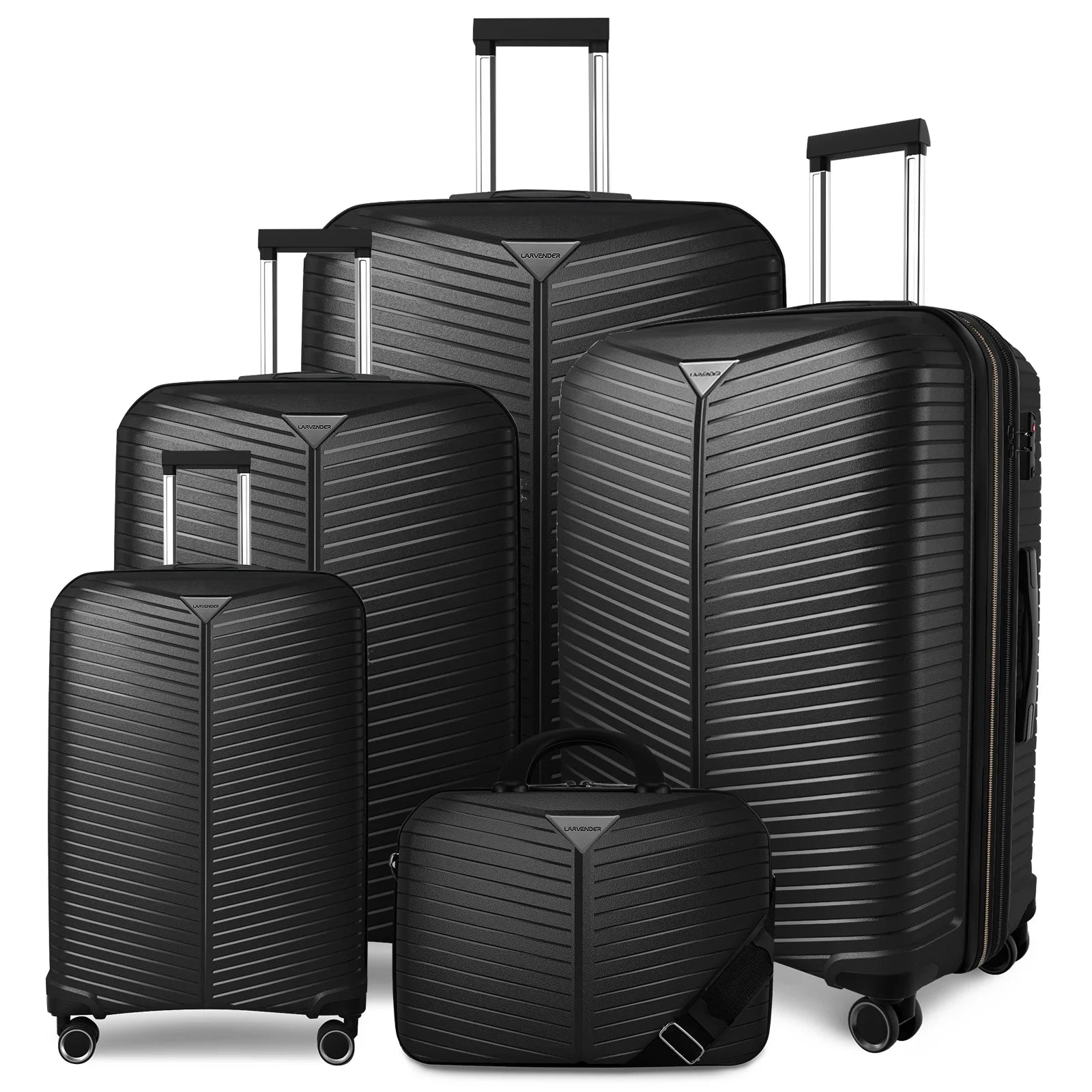 Best Selling Custom Travelling Luggage Trolley Suitcase with 8-Wheel 360 Spinner TSA Lock Aluminum Trolley Waterproof PP