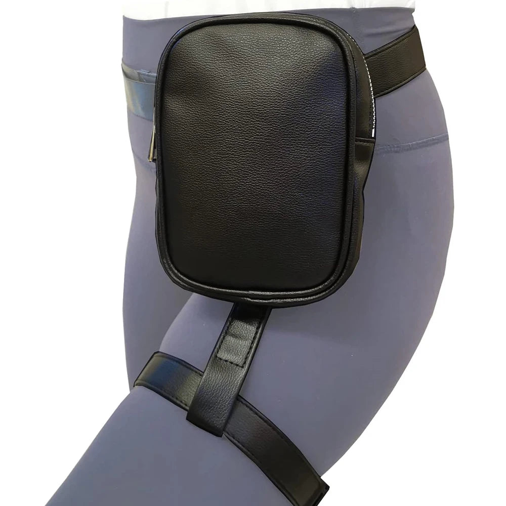 Custom PU Leather Thigh Bag Carnival Dancing Waist Leg Bag Thigh Harness Fanny Pack for Men Women