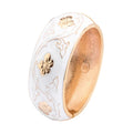 Daili Wholesale Zinc Alloy Cuff Wide Bangles Classic Styles Cloisonne Colorful Enamel Gold Flowers Bracelet for Women
