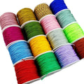 1mm Satin Nylon Cord Cords for Shambala Bracelets String Chinese Knot Cord Snthetice Silk  Satin Silk Cord for Jewellery