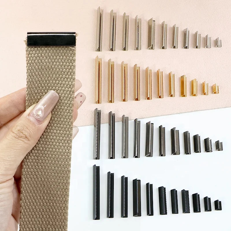 BF114 Alloy 20-38mm Wide Teeth Tail Clip Handbag Corner Clasp Durable Eco-Friendly Hardware Accessories Clothing Protection Side