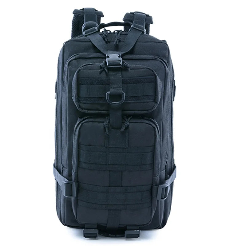 LUPU OBL007 Men's National Style Molle Hiking Tactical Backpack Large Capacity Waterproof Zipper Closure Polyester Lining