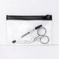2pcs Small Stainless Steel Embroidery Scissors with Sharp Blade Tips Mascara Eyebrow Kit for Personal Care and Eyebrow Brush