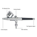 BT-130 Professional Rechargeable Copper Eco-Friendly 7cc Dual Action Multi-Purpose Cake Airbrush Kit Gravity Spray Gun for