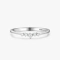 Ailmay New Arrival Simple Cubic Zirconia Fashion Charm 925 Sterling Silver Stackable Rings for Women Wedding Engagement Jewelry