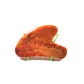 Huiying Hot Selling Mookaite jasper Heart Facial Guasha Massage Plate Acupuncture Point for Daily Use