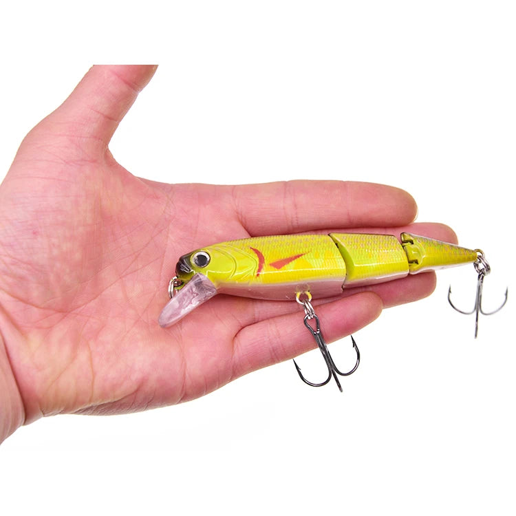 FOKB 110MM 16G Simulation Minor Fishing Bait Colorful Three Sections Asian Bait 16g/110mm OPP Bag OEM ODM ABS Plastic Acceptable