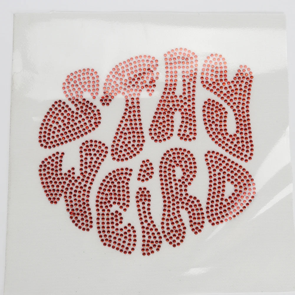 Custom Puff Print Heat Hotfix Rhinestone Transfers Design for T Shirt Heat Press Printing Transfer T Shirt Vinyl Sticker