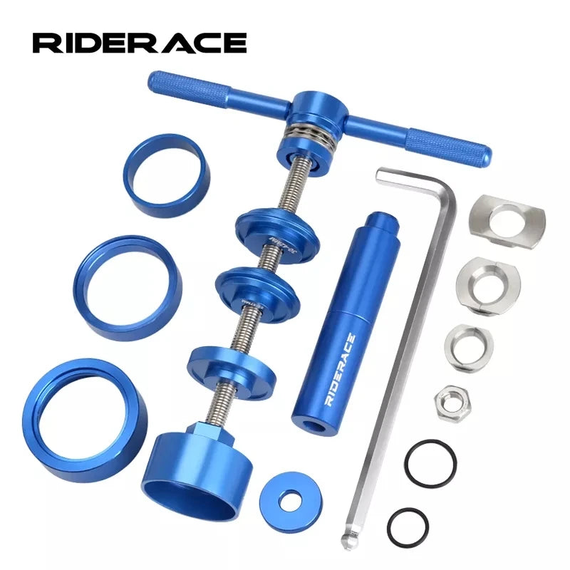 RIDERACE Bike Bottom Bracket Bearing Remove Install Tool Bicycle Bearing Press Repair Install Tool Kit for 24mm 30mm BB86 BB30