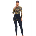 2024 Hot Selling Three-Piece Set Conservative Sun Protection Long-Sleeved Muslim Swim Wear Plus Size Sun Protection Islamic Swim