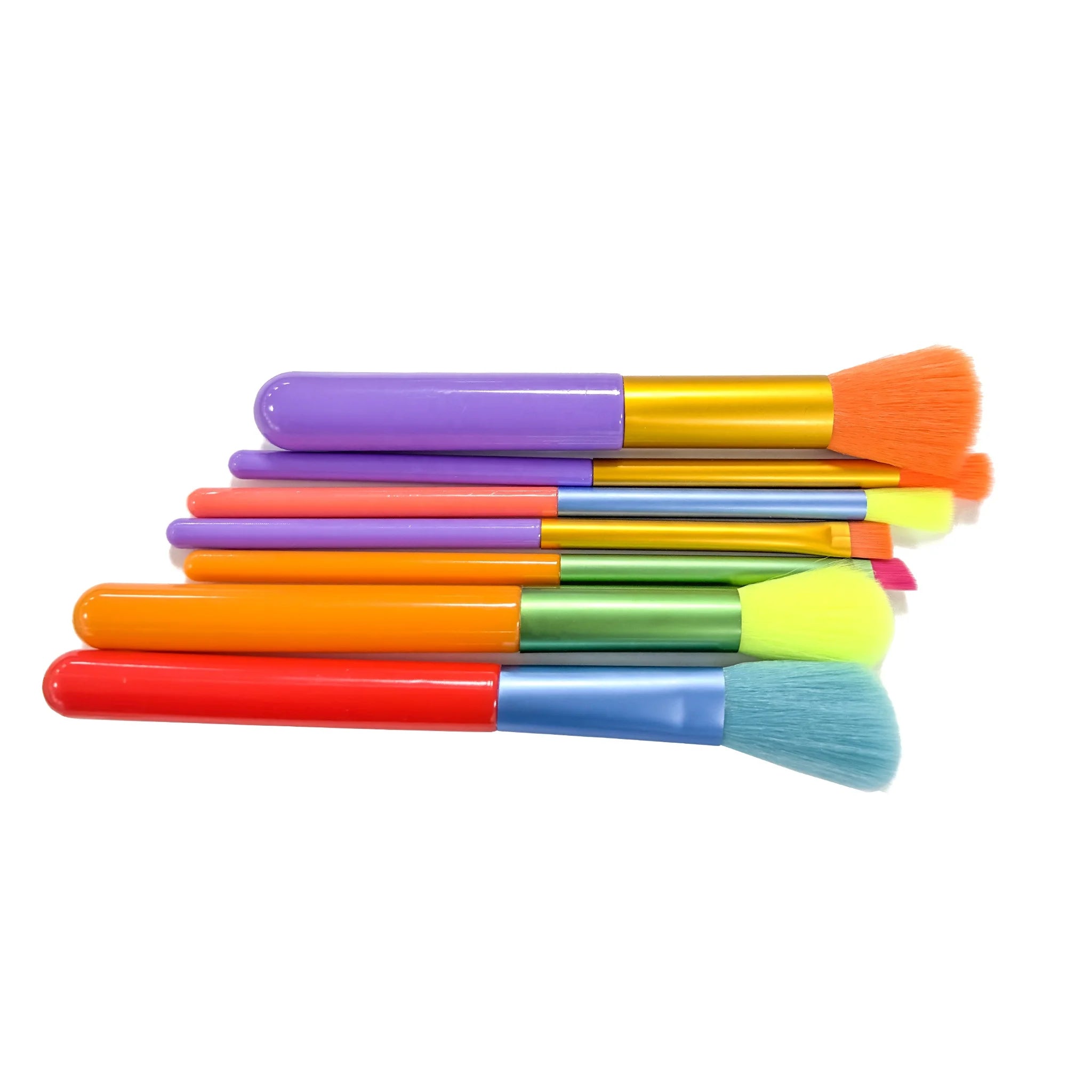 Professional Custom Logo 15pcs High Quality Soft Eyeshadow Makeup Brushes 15pcs Colorful Face & Concealer Tools