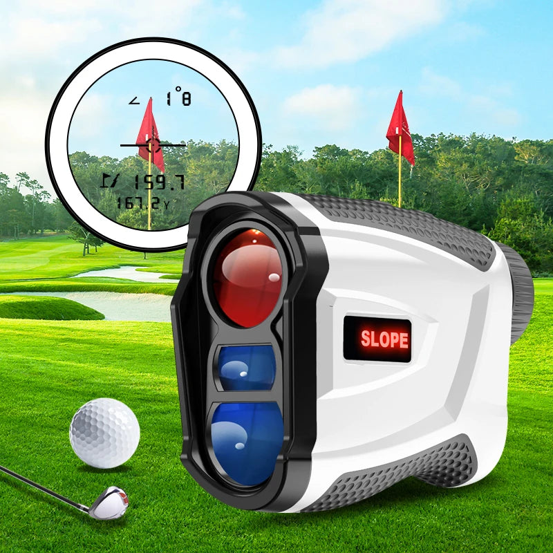 For 3M02 Black/White Clear Bright LCD Display 600 Meter Scope Golf Rangefinder 15mm Eyepiece 25mm Objective Customized Slope