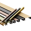 U Shape Channel Tile Trim Design for Dining Wall and Ceilings Stainless Steel U Tile Trim Corners