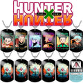 24 Designs Retro Anime One Side Printing HxH Hunter Japandi Metal Keychains Accessories NeckLace Tag