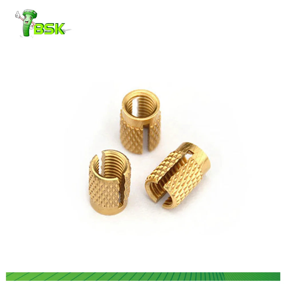 Hot Sale China Precision Brass Knurled Nuts Melt CNC Threading Inserts Brass Hex Insert Nut