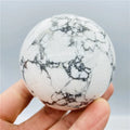 Wholesale Natural White Quartz Crystal Ball Howlite Sphere For Decoration